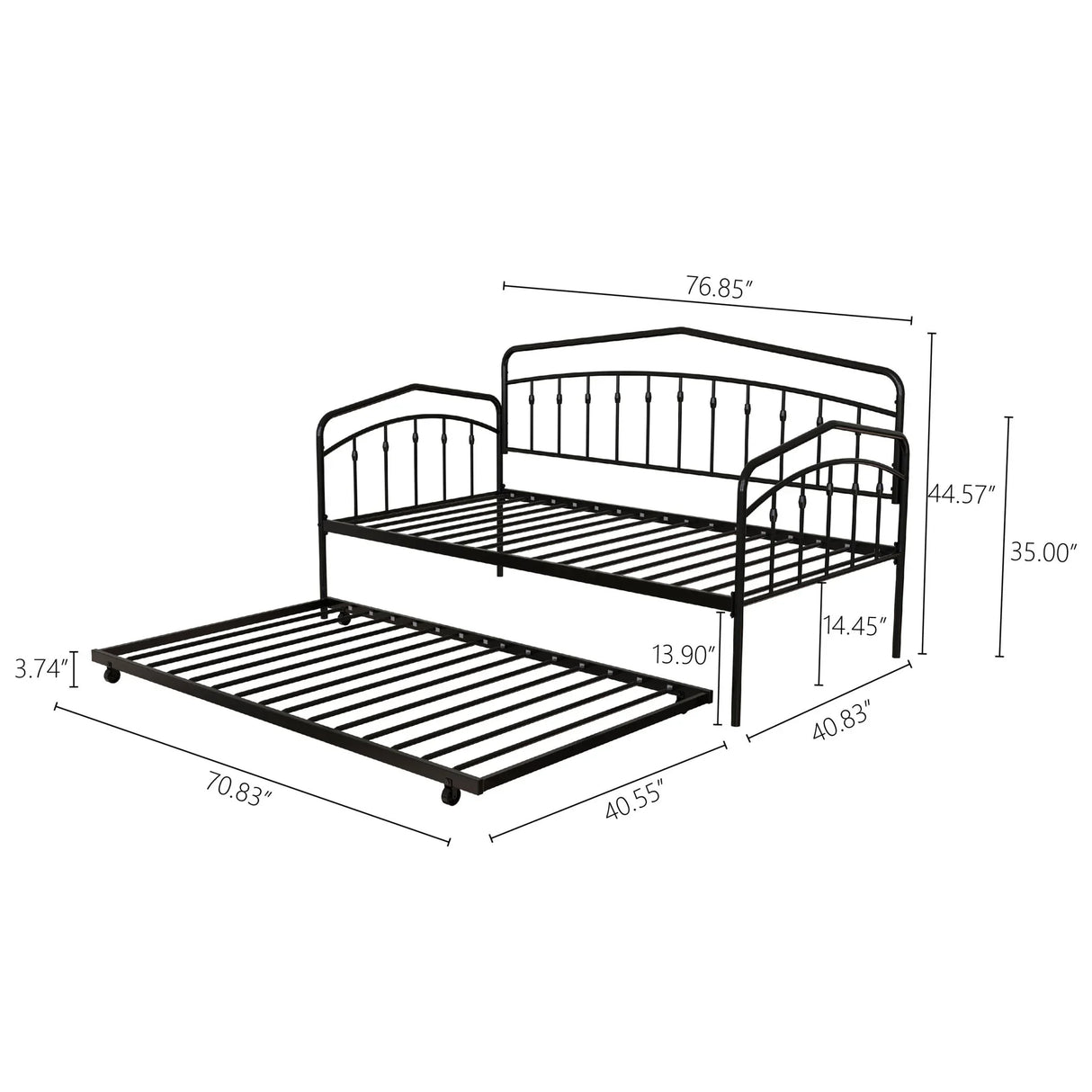 Fox - Daybed With Twin Trundle - Furniture Home Direct