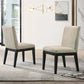 Jasper - Contemporary Fabric 19" Dining Chair (Set of 2) - Furniture Home Direct