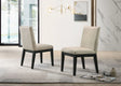 Jasper - Contemporary Fabric 19" Dining Chair (Set of 2) - Furniture Home Direct