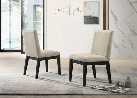 Jasper - Contemporary Fabric 19" Dining Chair (Set of 2) - Furniture Home Direct