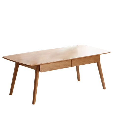 Low Table, Coffee Table With Storage Shelf - Natural - Furniture Home Direct