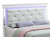 Bed With LED Light Accents Headboard - Furniture Home Direct
