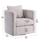 Sutton - Swivel Barrel Chair - Furniture Home Direct