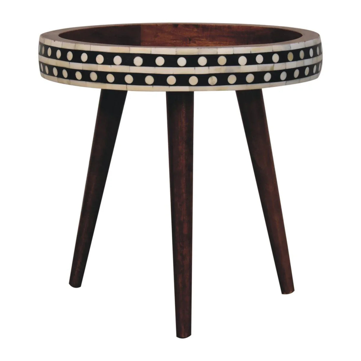 Small Patterned Nordic Style End Table - Furniture Home Direct