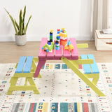 Kids Multi-Functional Arm Chair, Table With 2 Benches All-In-One Set - Furniture Home Direct