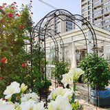 Metal Garden Arch Assemble Freely With 8 Styles Garden Arbor Trellis Climbing Plants Support Rose Arch - Furniture Home Direct