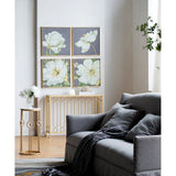 Botanical Wall Art Prints, Home Decor For Living Room Dining Room Bedroom Hallway (Set of 4) - Gray - Furniture Home Direct