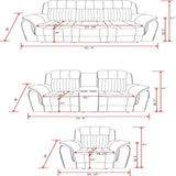 Steban - Reclining Sofa - Gray - Furniture Home Direct