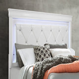 Shaker - Bed With LED Lighting And Crystal Inspired Tufted Headboard - Furniture Home Direct