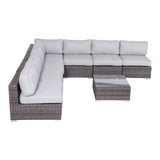 Seating Set With Cushions Handcrafted Wicker Design - Furniture Home Direct