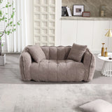 Cozy Beanbag Chair With High Resilience Foam Core For 2 - Furniture Home Direct