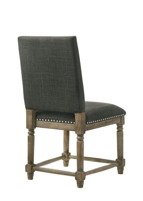 Everton - Fabric Chair With Nailhead Trim - Furniture Home Direct