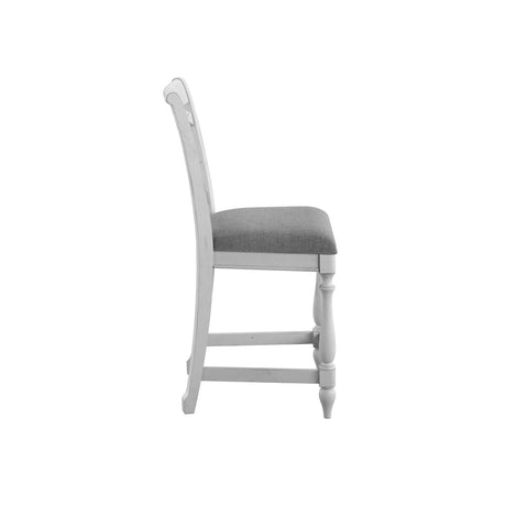 Mariano - Slat Back Barstools (Set of 2) - Gray - Furniture Home Direct