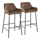 Daniella - Contemporary Fixed Height Barstool (Set of 2) - Furniture Home Direct