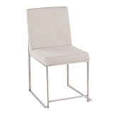 Fuji - Contemporary High Back Dining Chair, Modern Elegance (Set of 2) - Furniture Home Direct