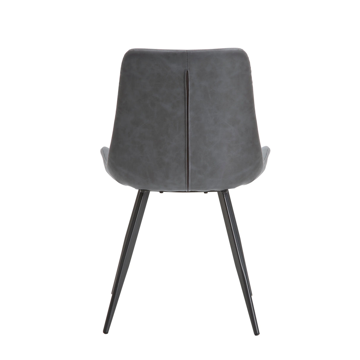 Dining Set Marble Look Table Faux Leather Chairs Gray - Furniture Home Direct