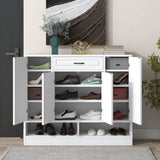 Sleek And Modern Shoe Cabinet With Adjustable Shelves, Space Saving Design - Furniture Home Direct