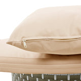 Outdoor Daybed With Canopy Weatherproof Rattan Beige - Furniture Home Direct