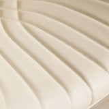Counter Height Stool Adjustable PU Leather Swivel Beige - Furniture Home Direct