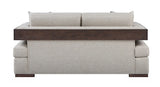 Niamey - Loveseat With 2 Toss Pillows - Walnut - Furniture Home Direct