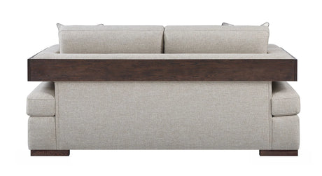 Niamey - Loveseat With 2 Toss Pillows - Walnut - Furniture Home Direct