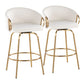 Claire - Contemporary & Glam Counter Stool (Set of 2) - Furniture Home Direct