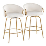 Claire - Contemporary & Glam Counter Stool (Set of 2) - Furniture Home Direct