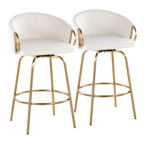 Claire - Contemporary & Glam Counter Stool (Set of 2) - Furniture Home Direct