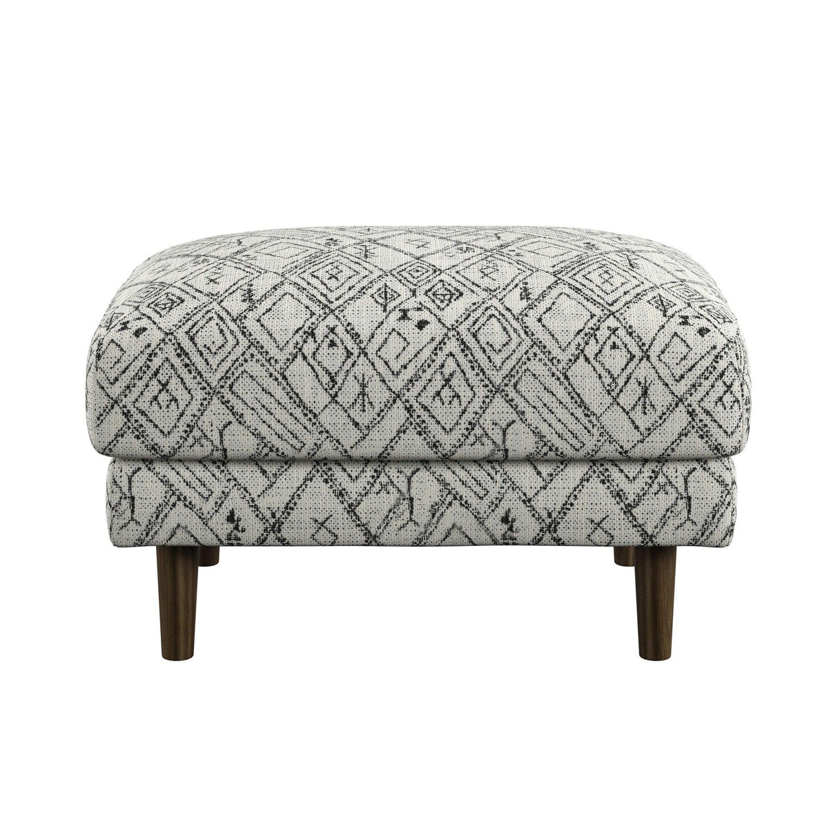 Jurie - Abstract Ottoman - Black - Furniture Home Direct