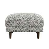 Jurie - Abstract Ottoman - Black - Furniture Home Direct