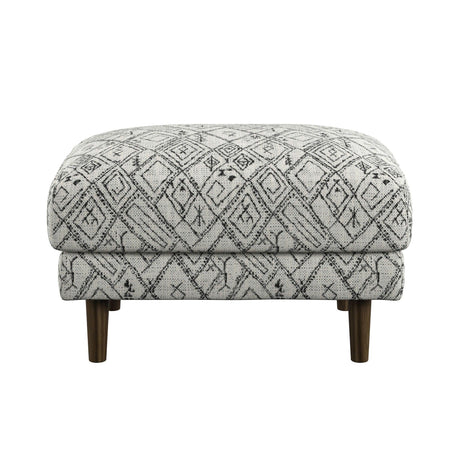Jurie - Abstract Ottoman - Black - Furniture Home Direct