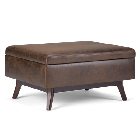 Owen - Upholstered Rectangular Storage Ottoman - Furniture Home Direct