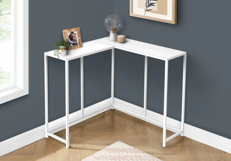 Corner Accent Console Table For Entryway, Unique L-Shaped Design - Furniture Home Direct