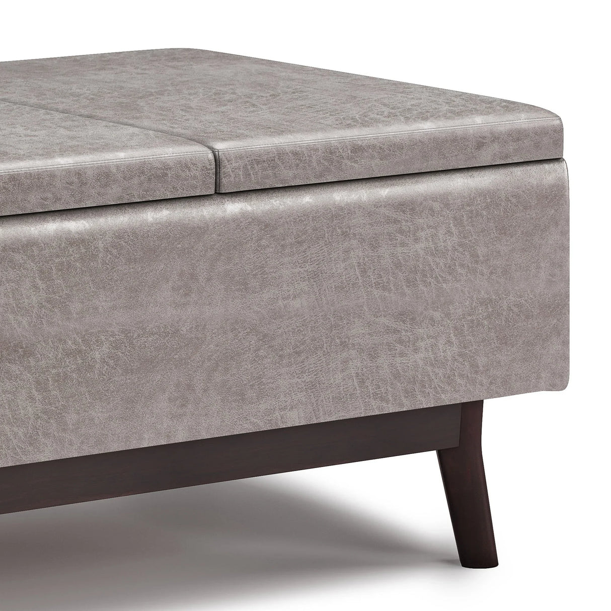 Owen - Tray Top Small Coffee Table Upholstered Storage Ottoman - Furniture Home Direct