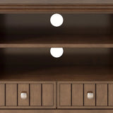 Acadian - TV Media Stand - Rustic Natural Aged Brown - Furniture Home Direct