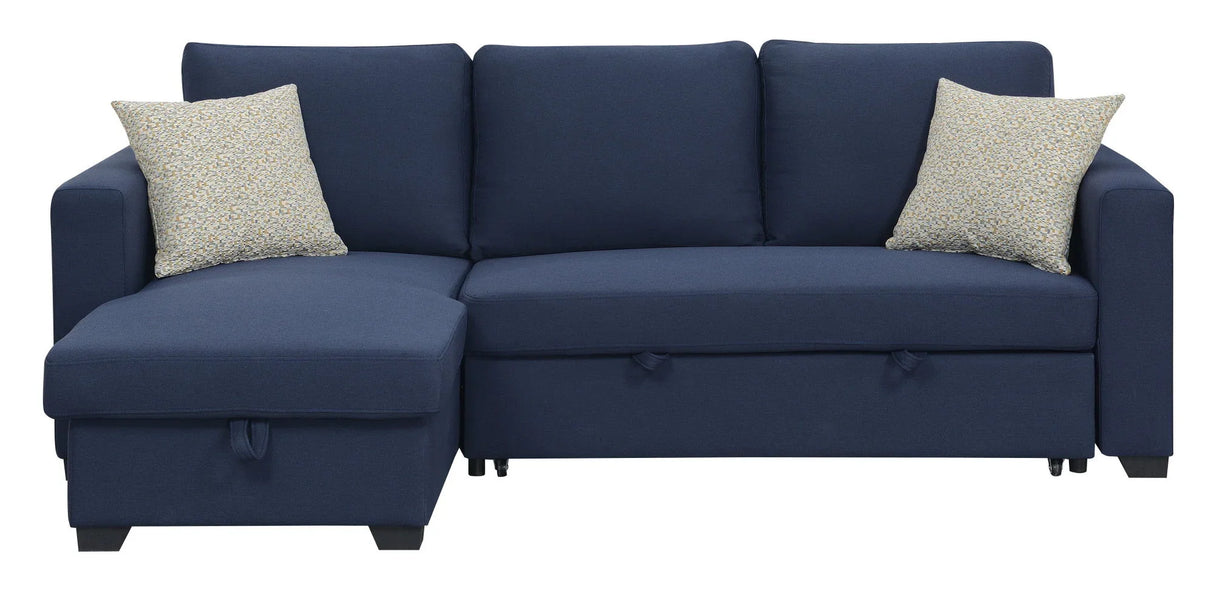 Pensole - Reversible Pop - Up Sleeper Sectional - Furniture Home Direct
