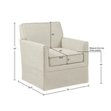 Timeless - Accent Armchair With Classic Track Arm Silhouette And Skirted Base - Furniture Home Direct