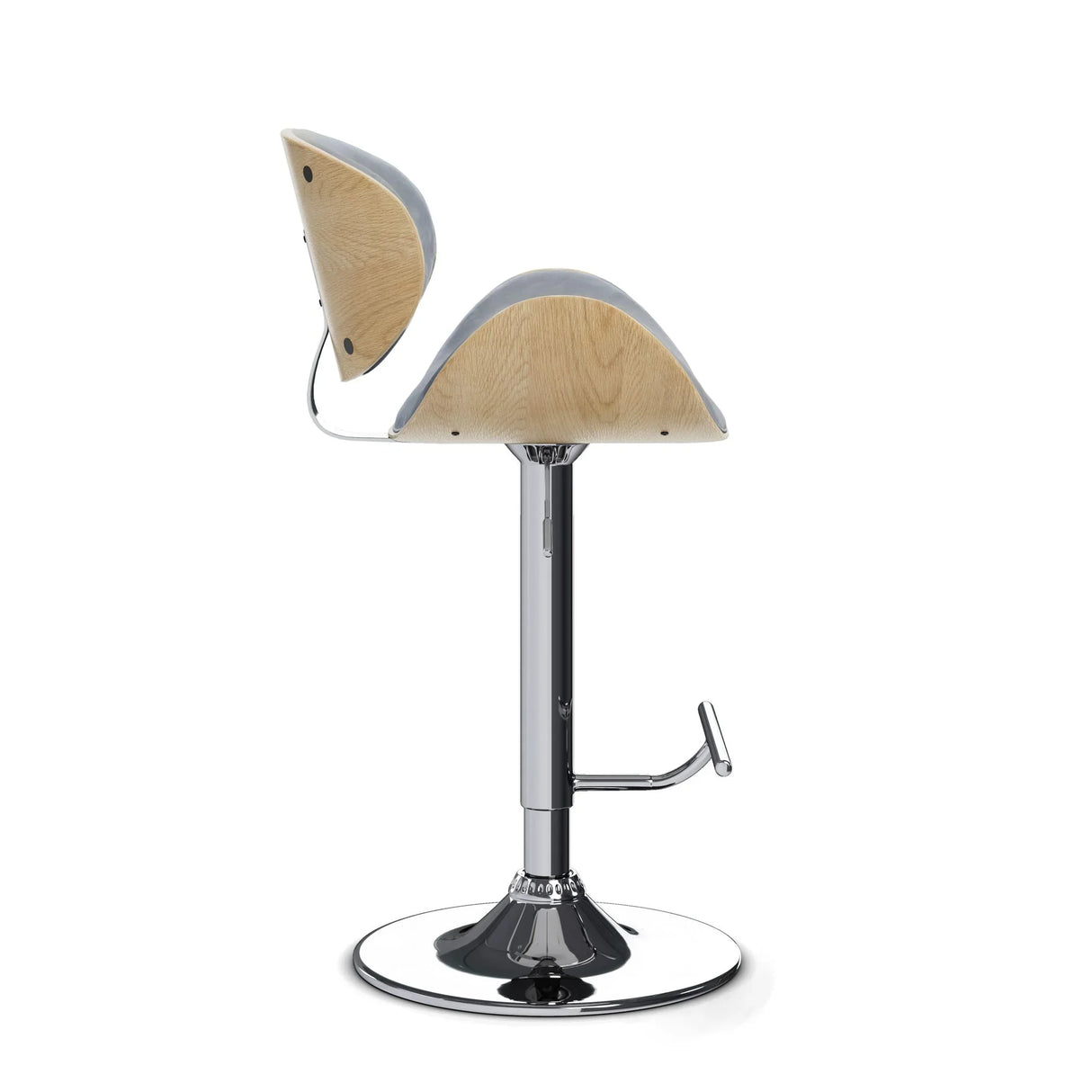 Marana - Handcrafted Bentwood Adjustable Swivel Bar Stool - Furniture Home Direct