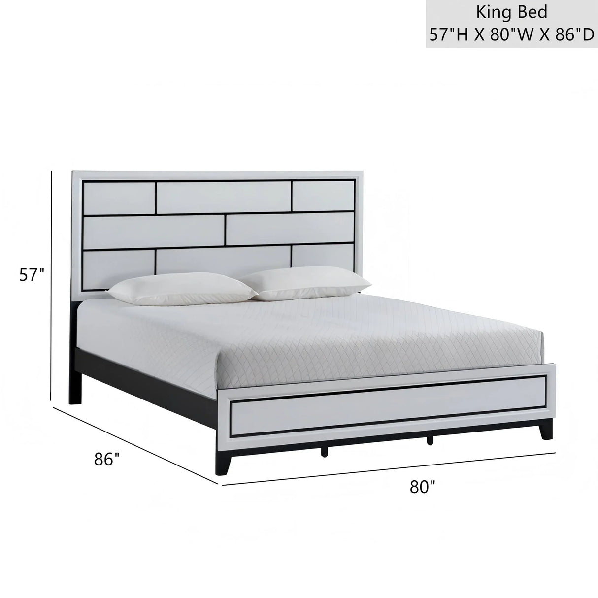 Glasgow - Bed Frame With Durable Construction - Furniture Home Direct