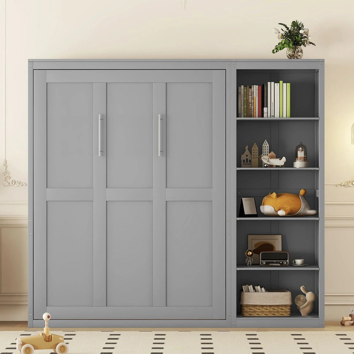 Murphy Wall Bed With Shelves - Furniture Home Direct