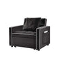 Modern Velvet 3 In 1 Sofa Bed Chair, Adjustable Recliner - Furniture Home Direct
