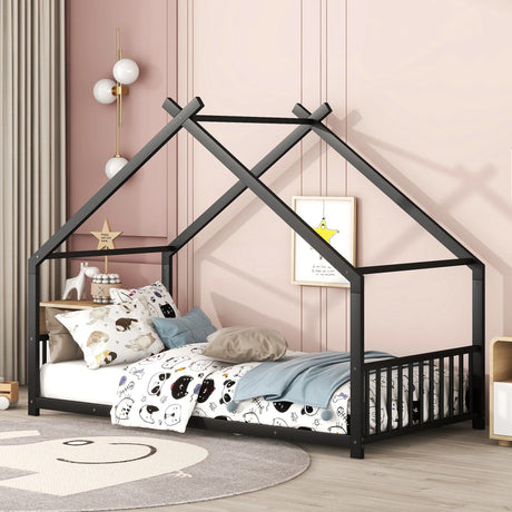 Metal House Bed - Furniture Home Direct