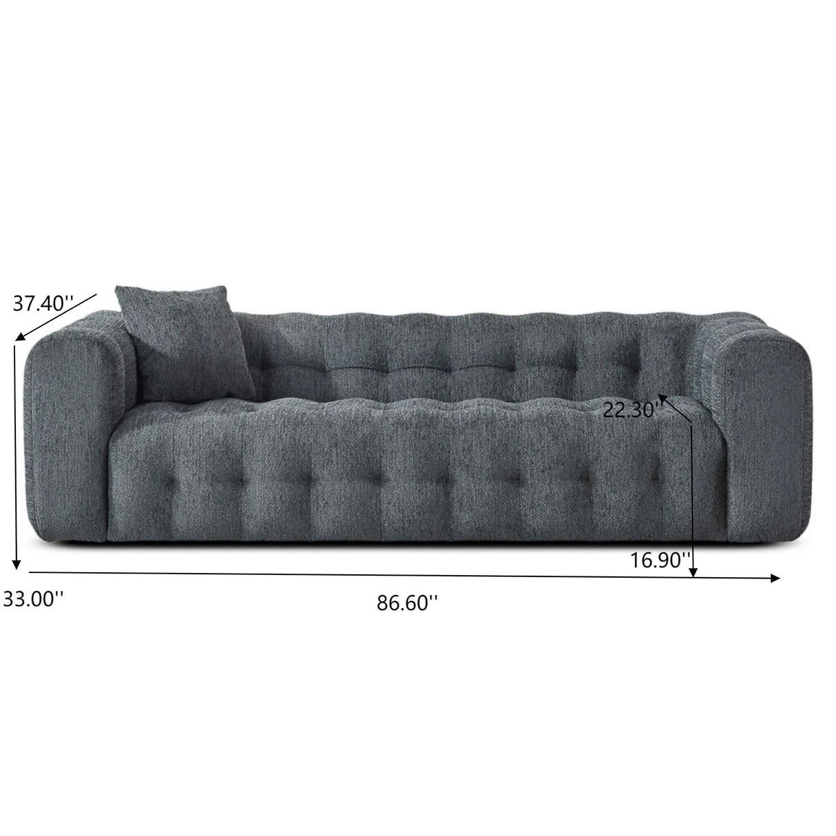 Eden - Modern Tufted Chesterfield Sofa - Furniture Home Direct