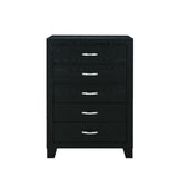 Carlos - 5 Pieces Queen Bedroom Set - Black - Furniture Home Direct