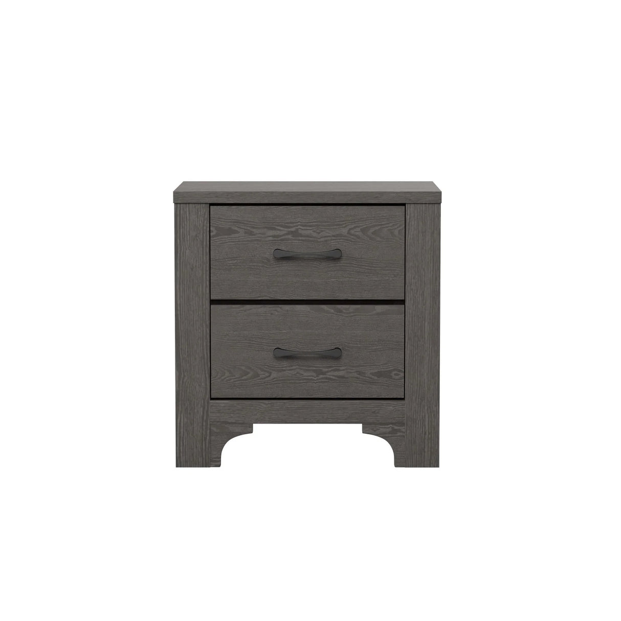 Junipe - 2 Drawer Nightstand - Brown - Furniture Home Direct