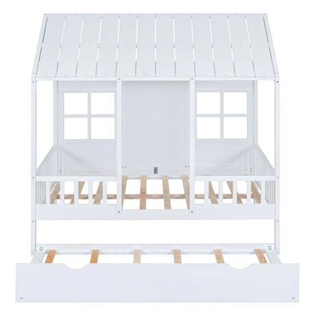 House Bed With Twin Size Trundle, Daybed - Furniture Home Direct