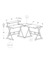 Computer Desk, Home Office, Corner, L Shape, Laptop, Durable Construction - Furniture Home Direct
