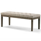 Waverly - Upholstered Tufted Ottoman Bench - Furniture Home Direct