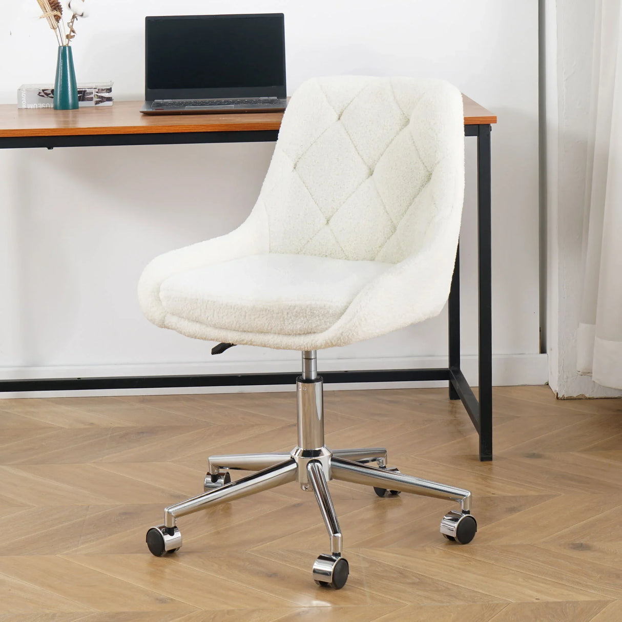 Adjustable And Space-Saving Chair With Golden Electroplated Legs - Furniture Home Direct
