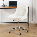 Adjustable And Space-Saving Chair With Golden Electroplated Legs - Furniture Home Direct